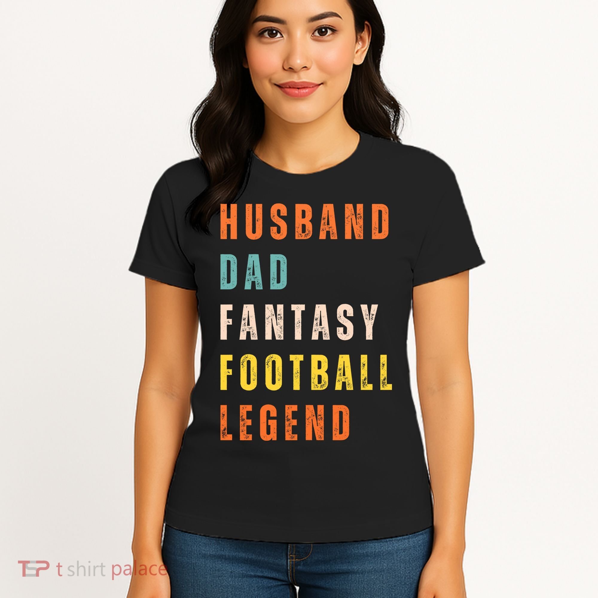 Fantasy Football Legend Gift For Dad Husband Women's T-Shirt