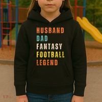 Fantasy Football Legend Gift For Dad Husband Kids Hoodie thumb 3