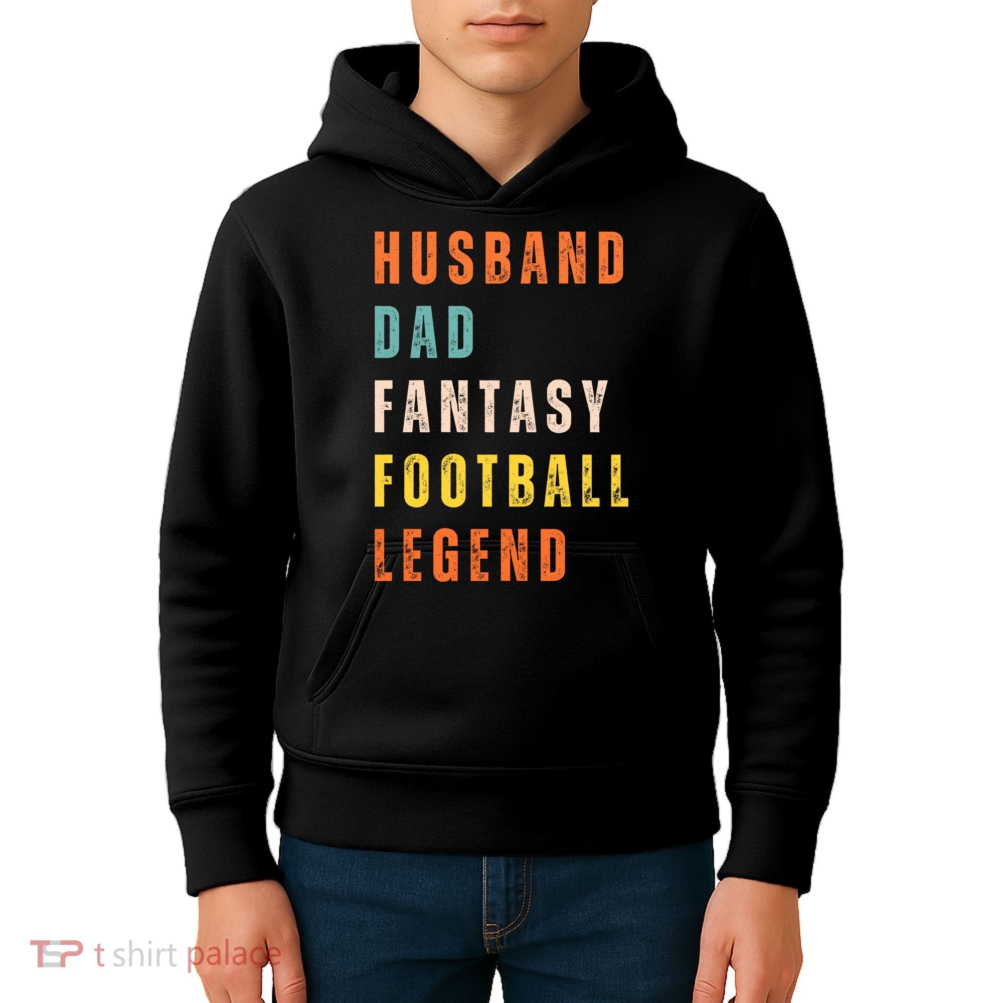 Fantasy Football Legend Gift For Dad Husband Kids Hoodie