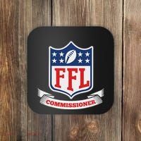 Fantasy Football League Commissioner Ffl Commish Coaster thumb 0