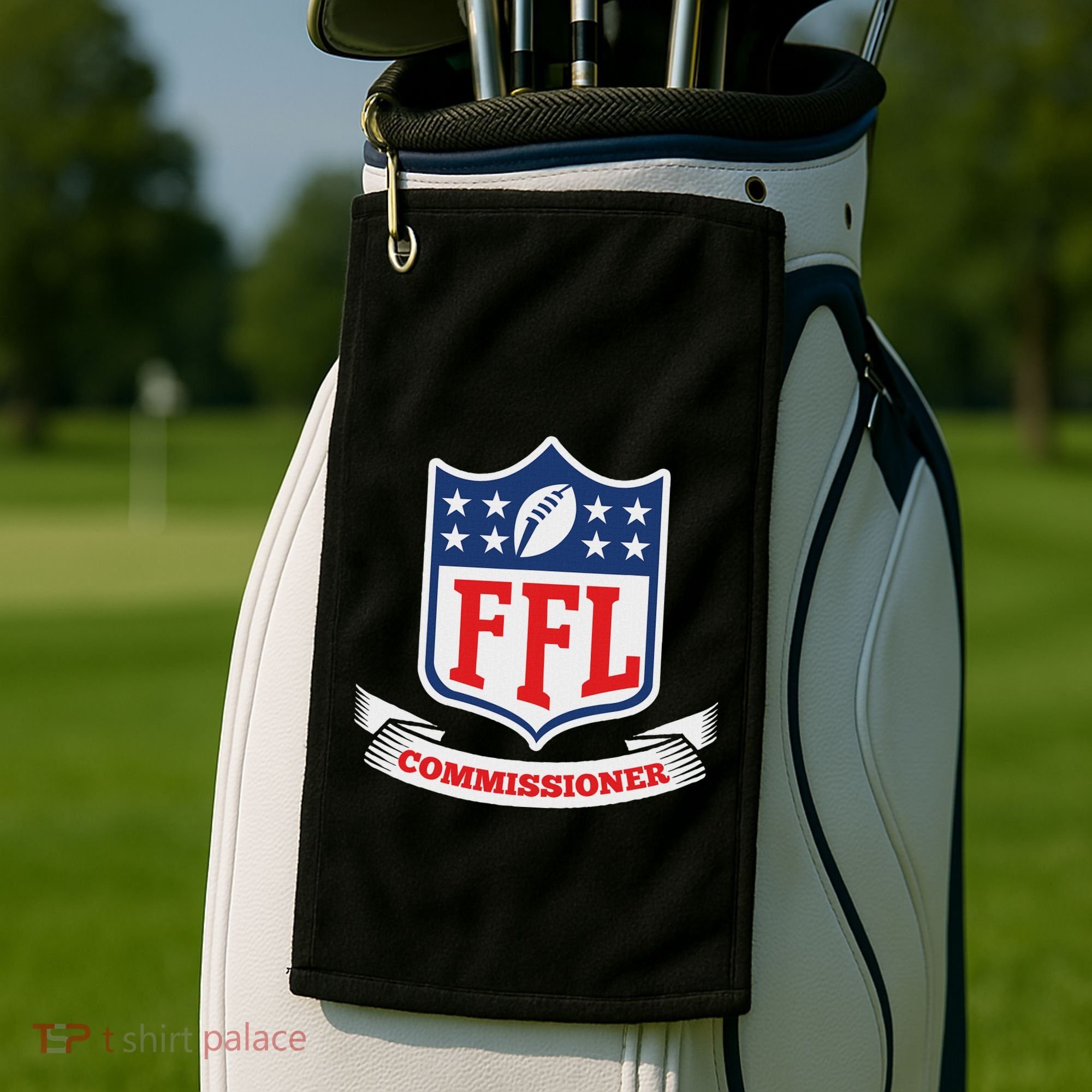 Fantasy Football League Commissioner Ffl Commish Golf Towel