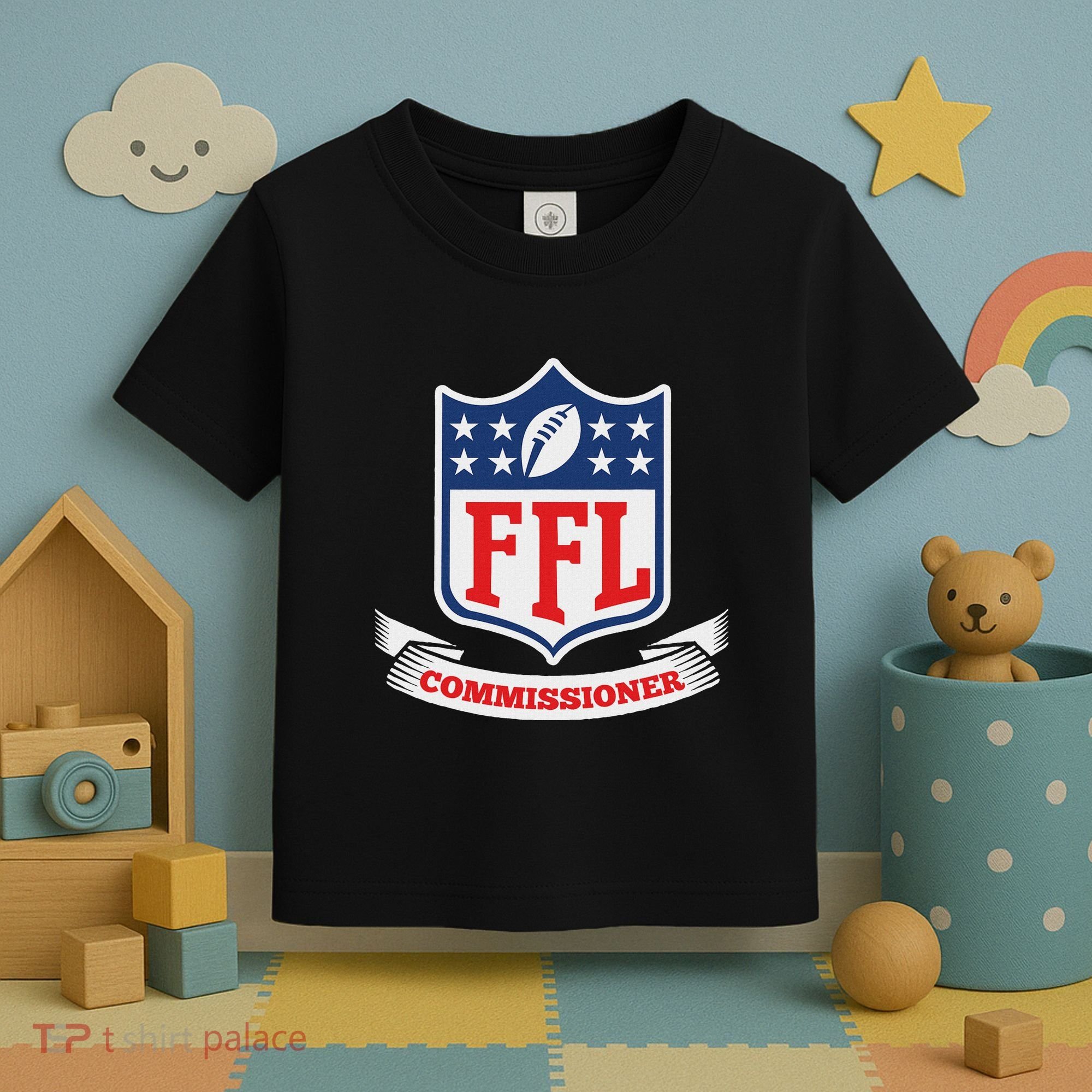 Fantasy Football League Commissioner Ffl Commish Toddler T-Shirt