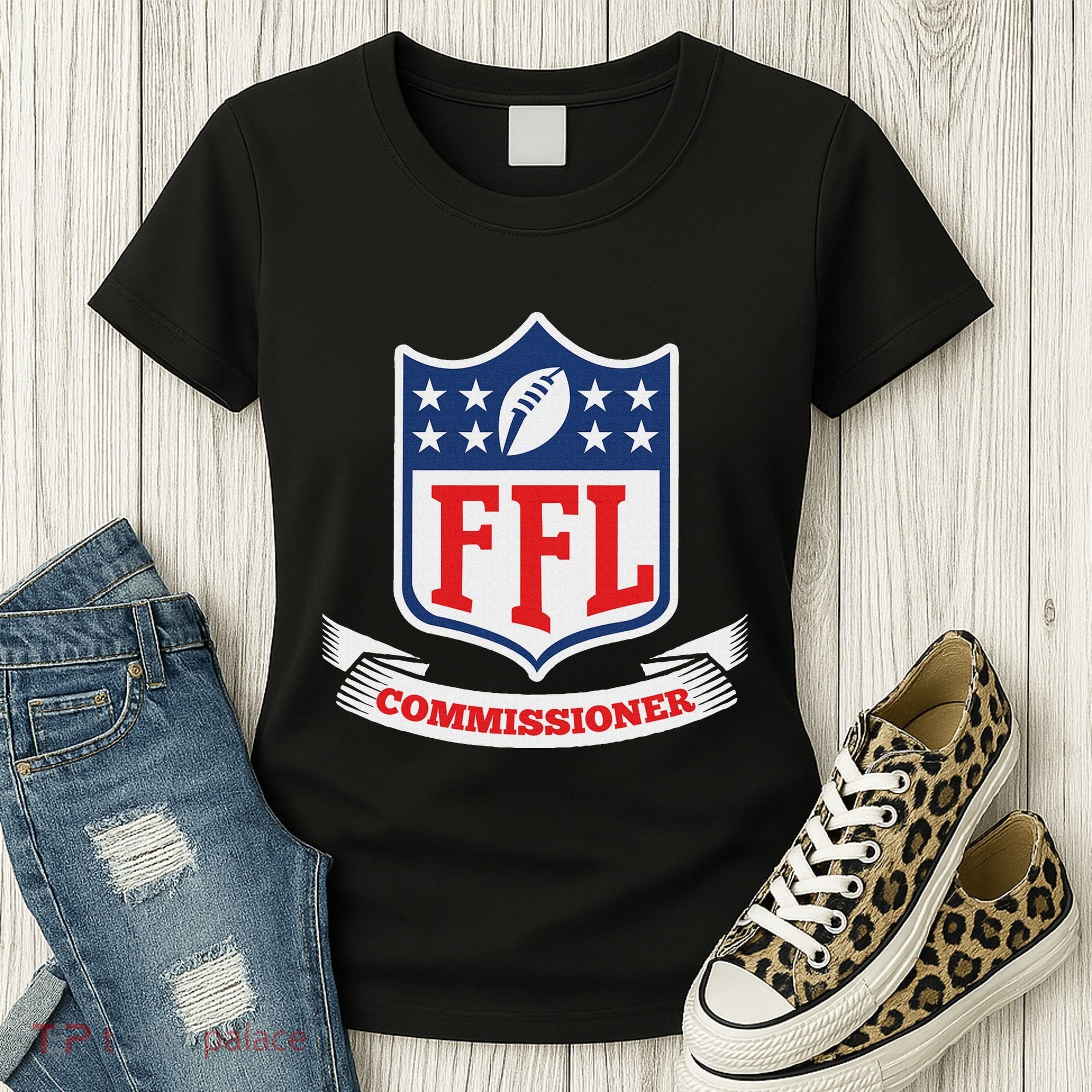 Fantasy Football League Commissioner Ffl Commish Women's T-Shirt
