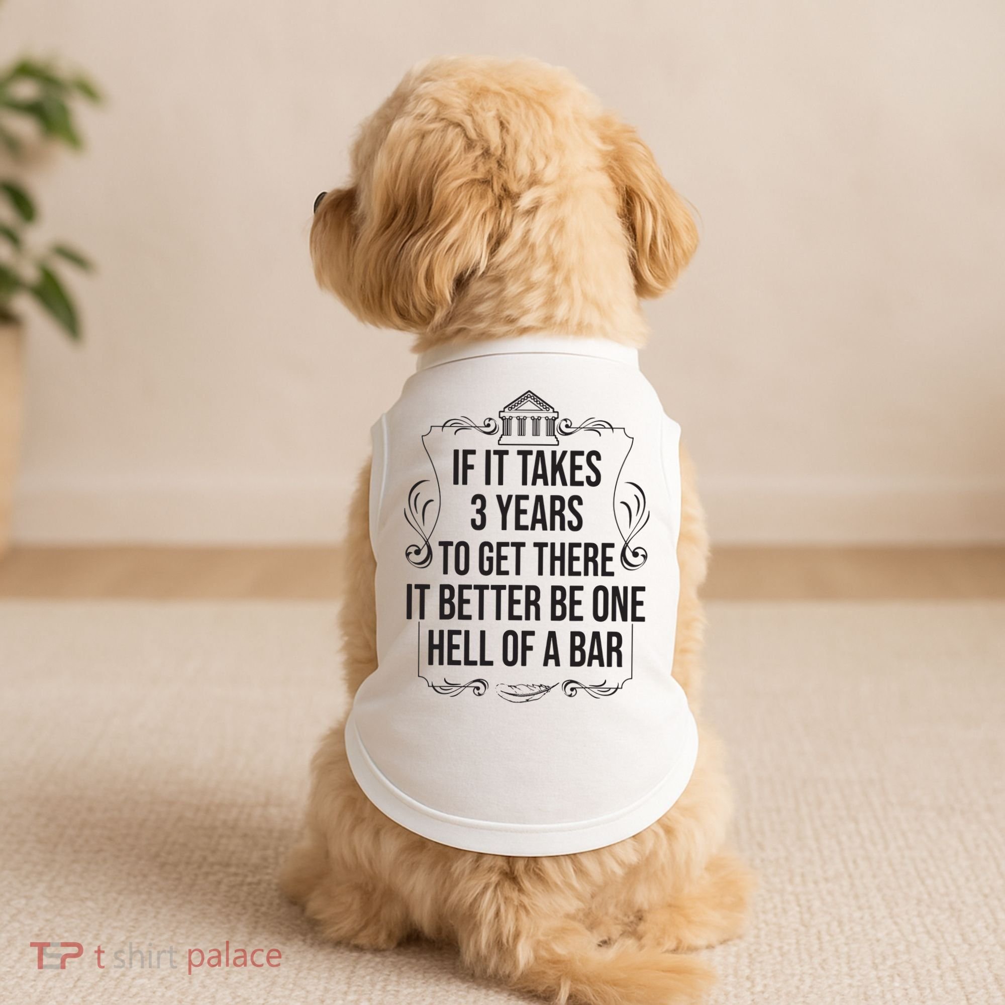 Funny Future Lawyer Student Gift Cute Law School Bar Exam Doggie Tank