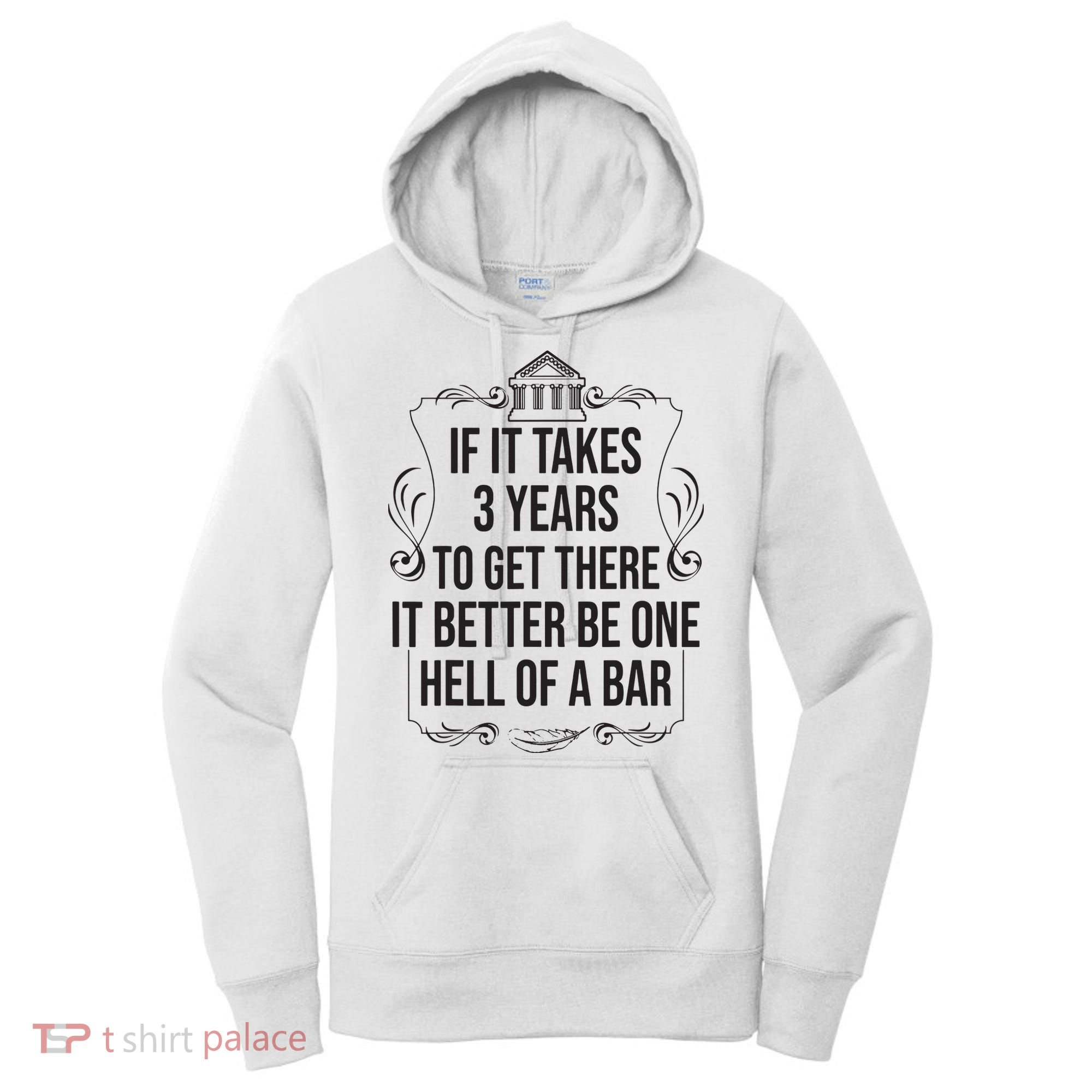 Funny Future Lawyer Student Gift Cute Law School Bar Exam Women's Hoodie