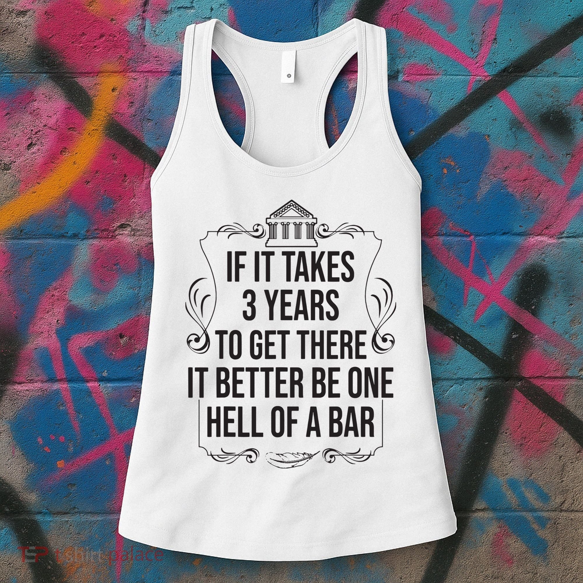 Funny Future Lawyer Student Gift Cute Law School Bar Exam Women's Tank Top
