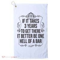Funny Future Lawyer Student Gift Cute Law School Bar Exam Golf Towel thumb 0