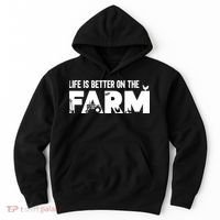 Farm Farmer Life Is Better On The Farm Hoodie thumb 0