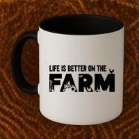 Farm Farmer Life Is Better On The Farm Coffee Mug thumb 2