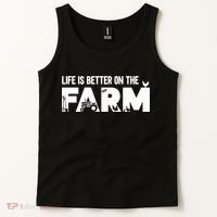 Farm Farmer Life Is Better On The Farm Tank Top thumb 2