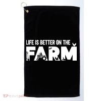 Farm Farmer Life Is Better On The Farm Golf Towel thumb 0