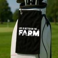 Farm Farmer Life Is Better On The Farm Golf Towel thumb 2