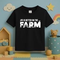 Farm Farmer Life Is Better On The Farm Toddler T-Shirt thumb 3