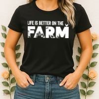Farm Farmer Life Is Better On The Farm Women's T-Shirt thumb 2