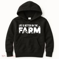 Farm Farmer Life Is Better On The Farm Kids Hoodie thumb 0