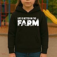 Farm Farmer Life Is Better On The Farm Kids Hoodie thumb 3