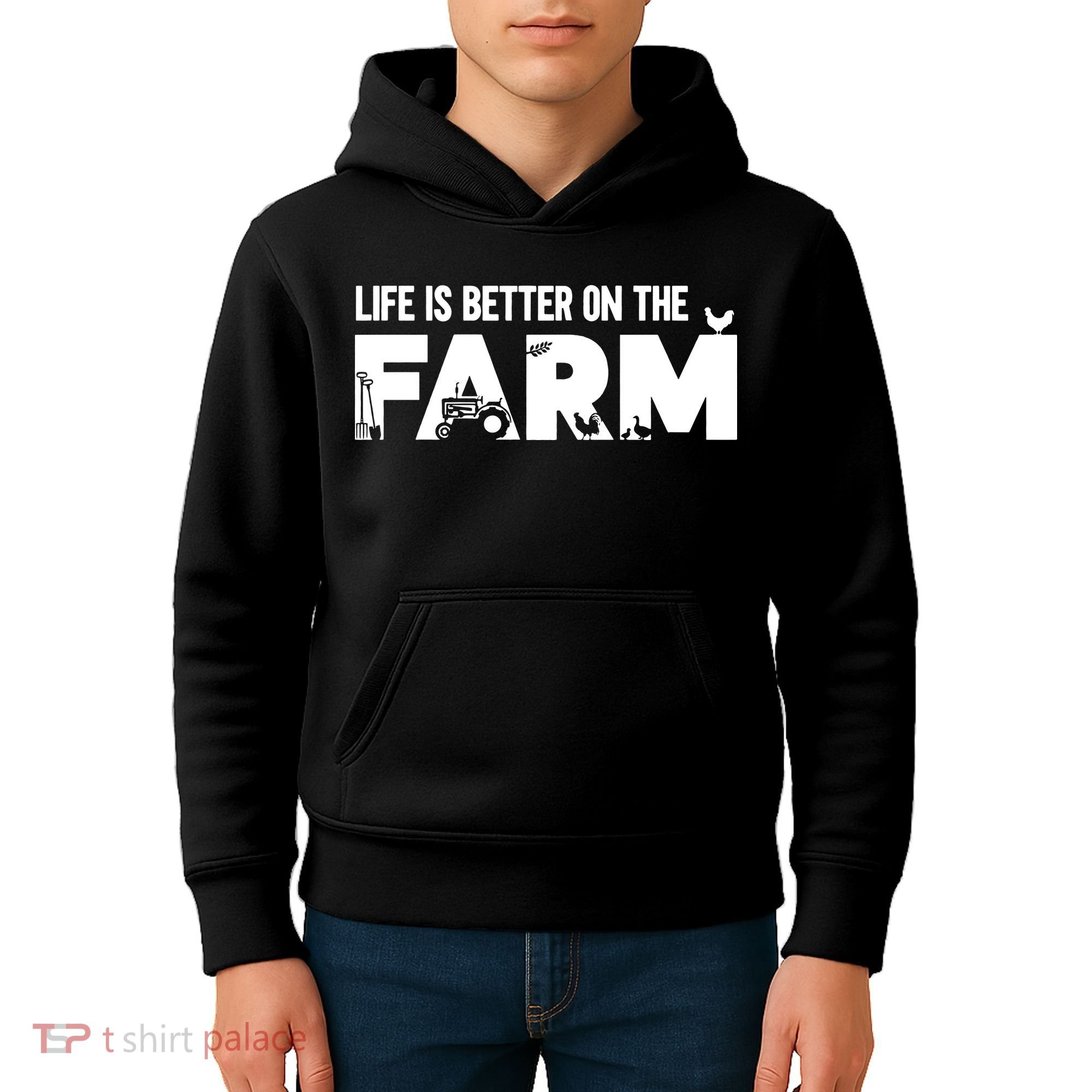 Farm Farmer Life Is Better On The Farm Kids Hoodie