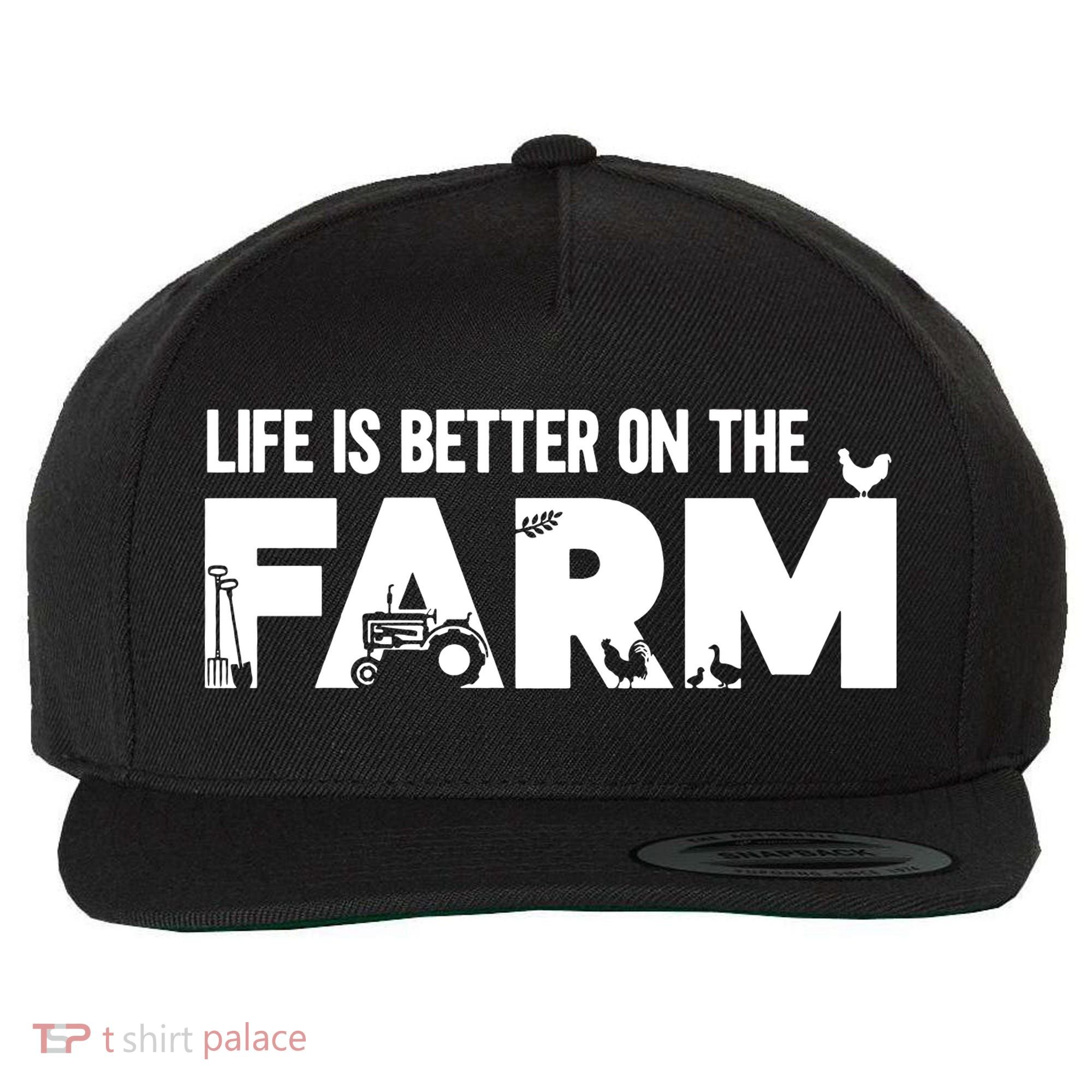 Farm Farmer Life Is Better On The Farm Wool Snapback Cap