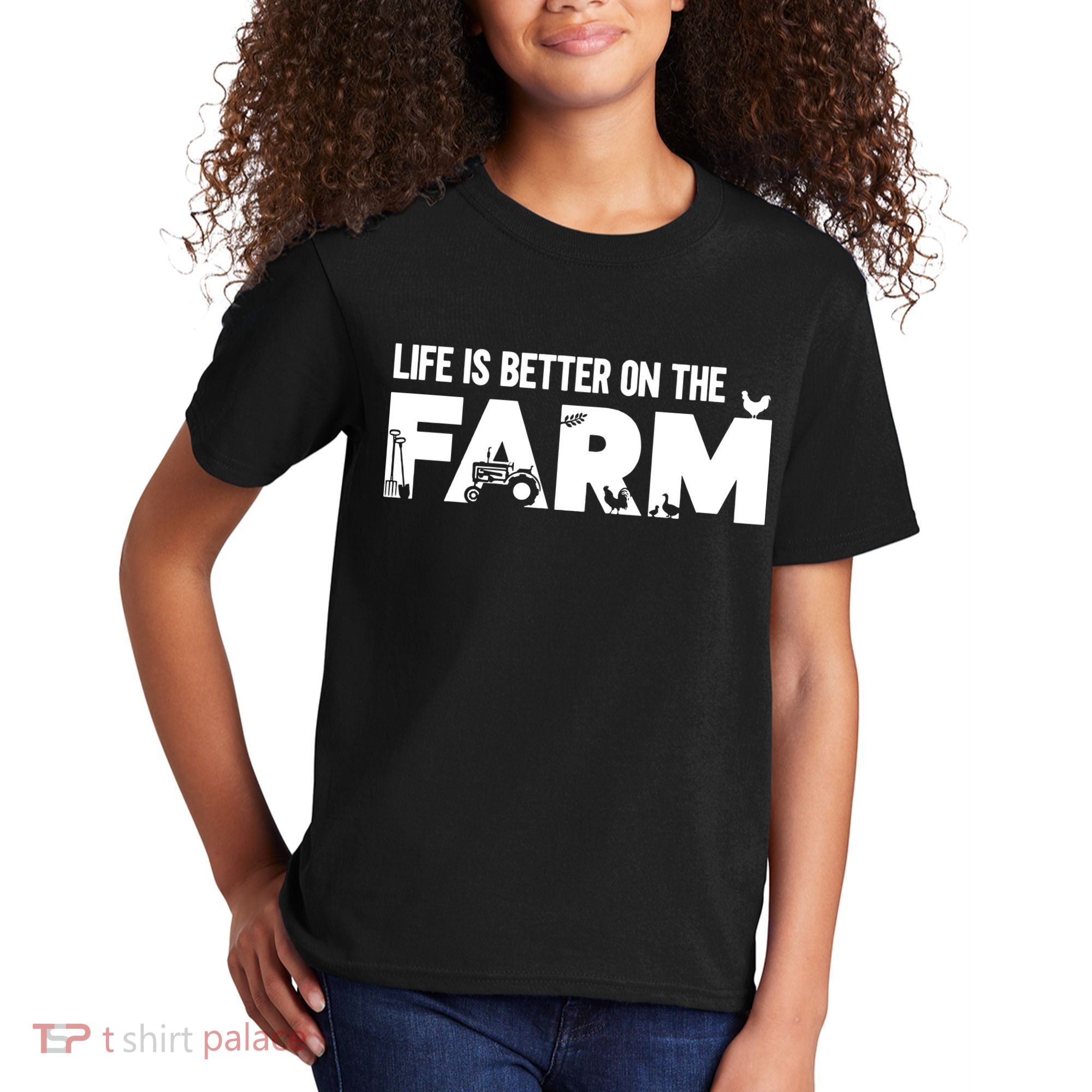 Farm Farmer Life Is Better On The Farm Kids T-Shirt