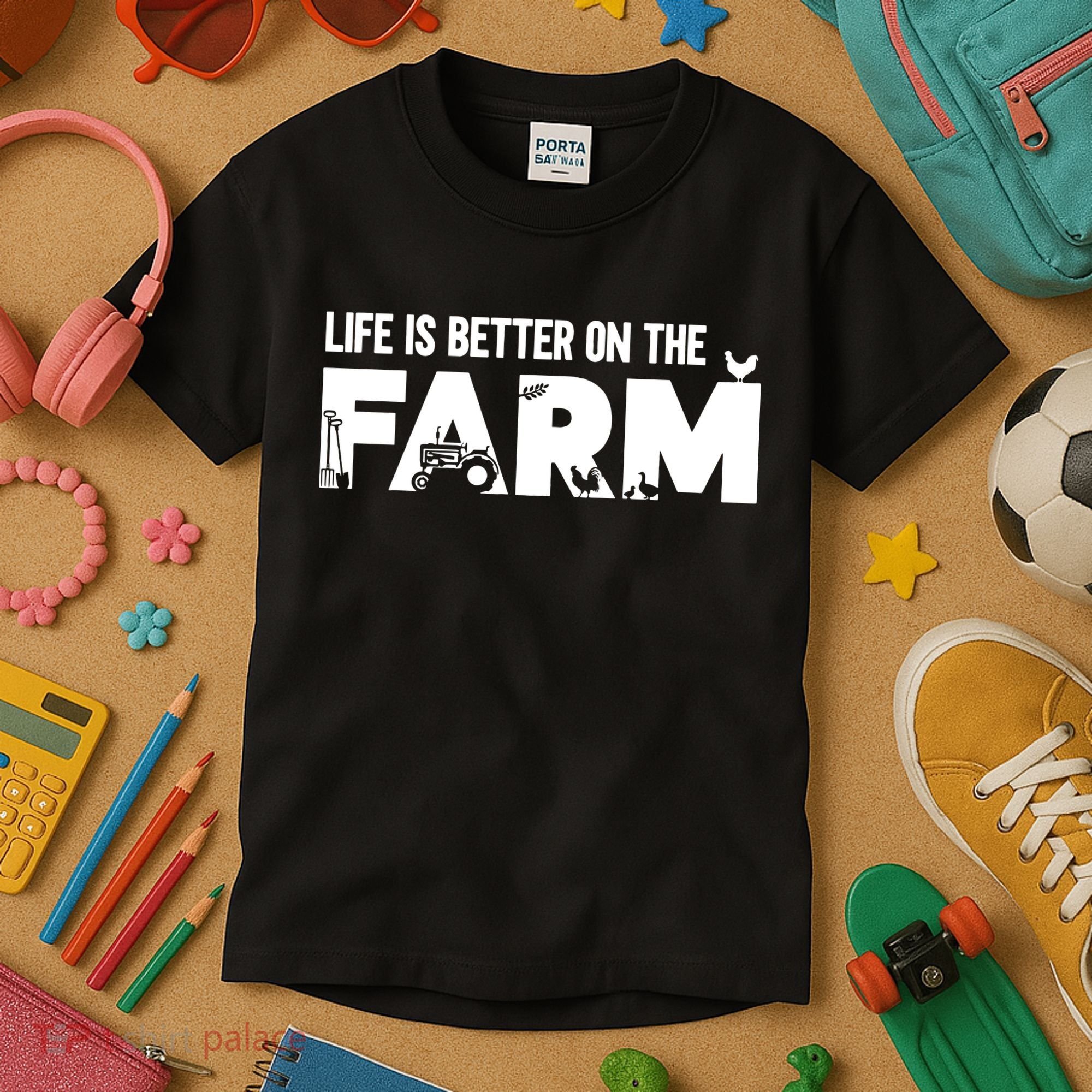 Farm Farmer Life Is Better On The Farm Kids T-Shirt