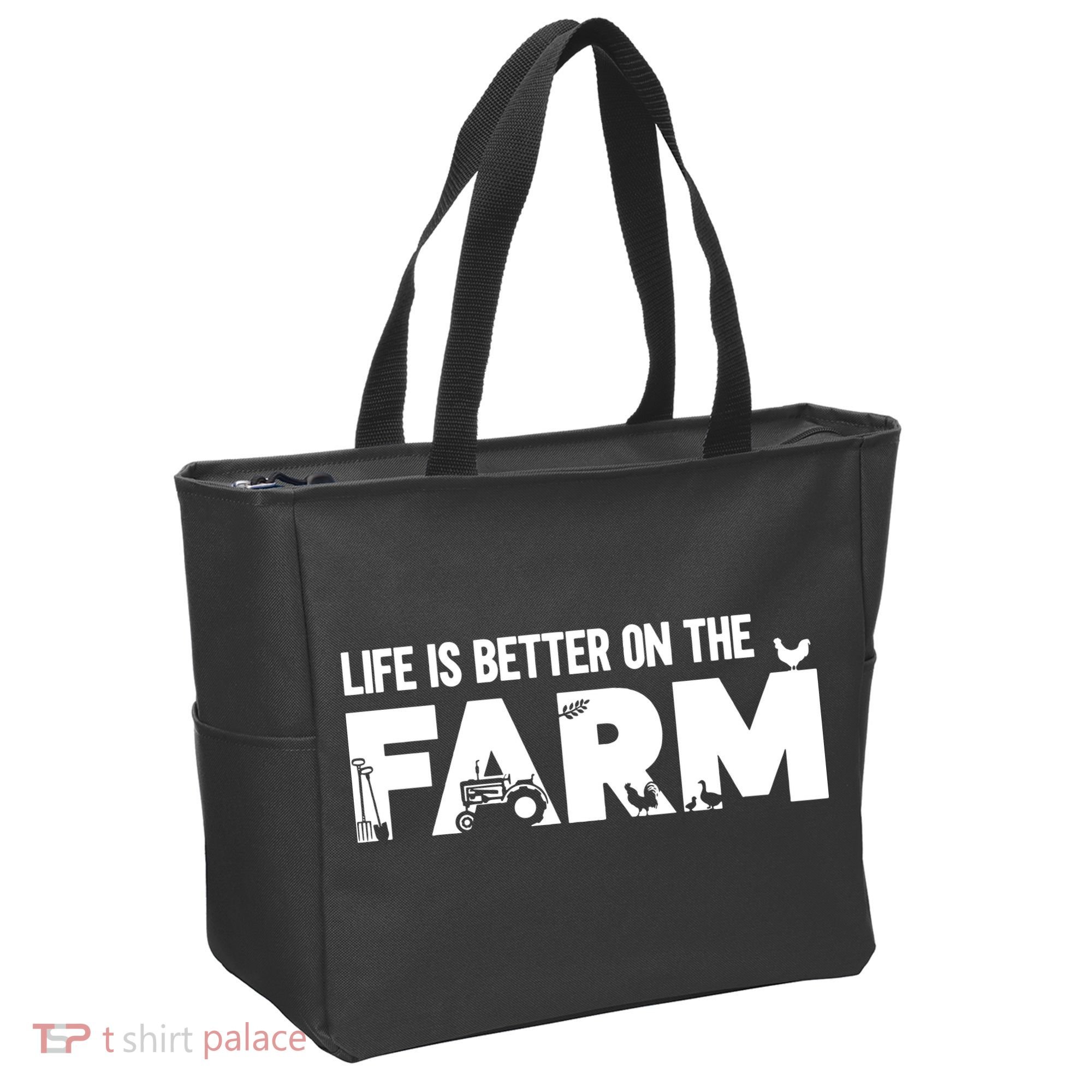Farm Farmer Life Is Better On The Farm Tote Bag