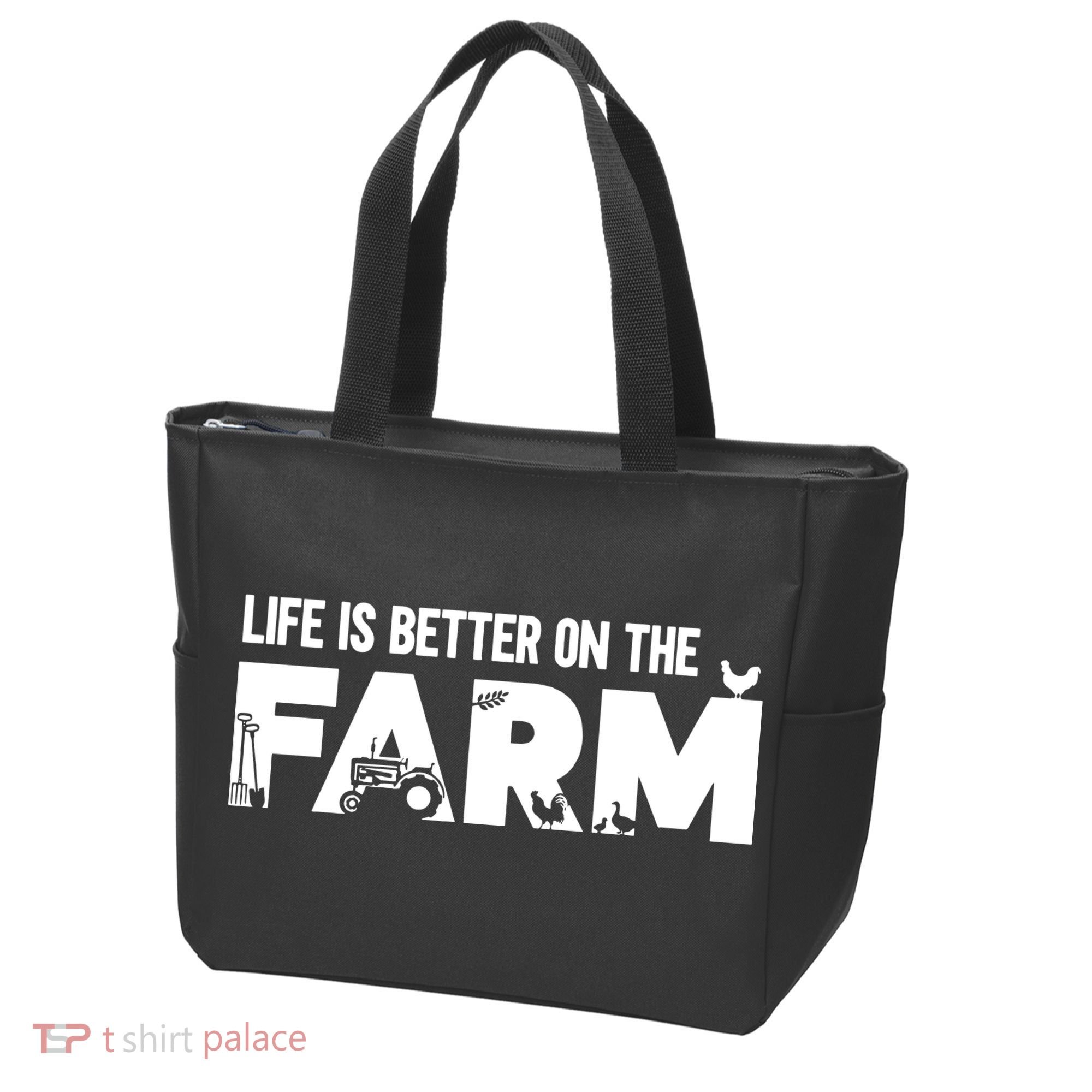 Farm Farmer Life Is Better On The Farm Tote Bag