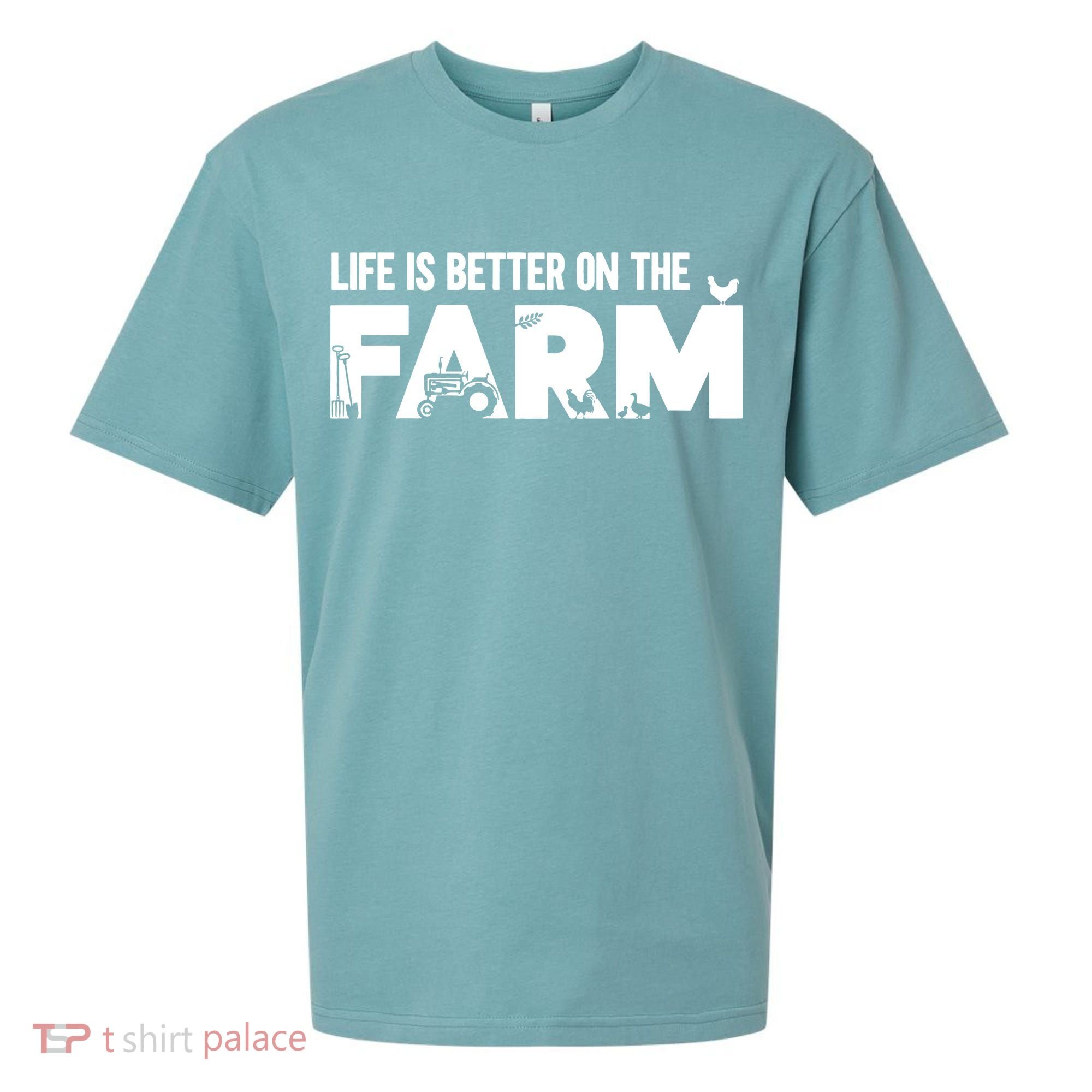 Farm Farmer Life Is Better On The Farm Sueded Cloud Jersey T-Shirt