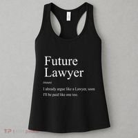 Funny Future Lawyer Gift For Law School Graduate Attorney Women's Tank Top thumb 3