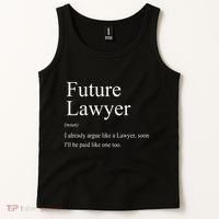 Funny Future Lawyer Gift For Law School Graduate Attorney Tank Top thumb 2