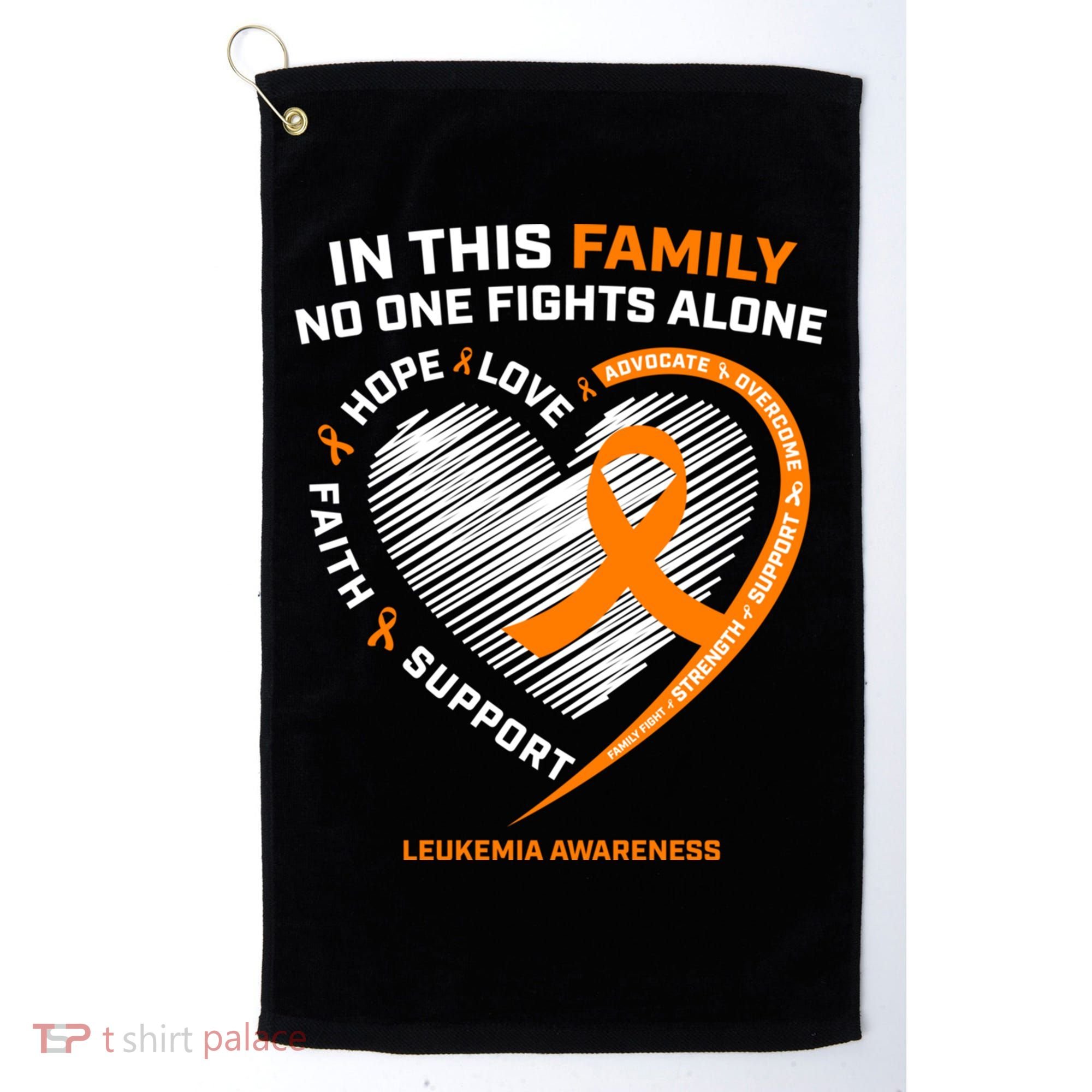 Family Fight Leukemia Awareness Products Gift Funny Gift Golf Towel