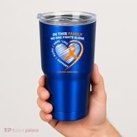 Family Fight Leukemia Awareness Products Gift Funny Gift Tumbler thumb 2