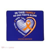 Family Fight Leukemia Awareness Products Gift Funny Gift Mousepad thumb 0