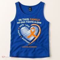 Family Fight Leukemia Awareness Products Gift Funny Gift Tank Top thumb 2