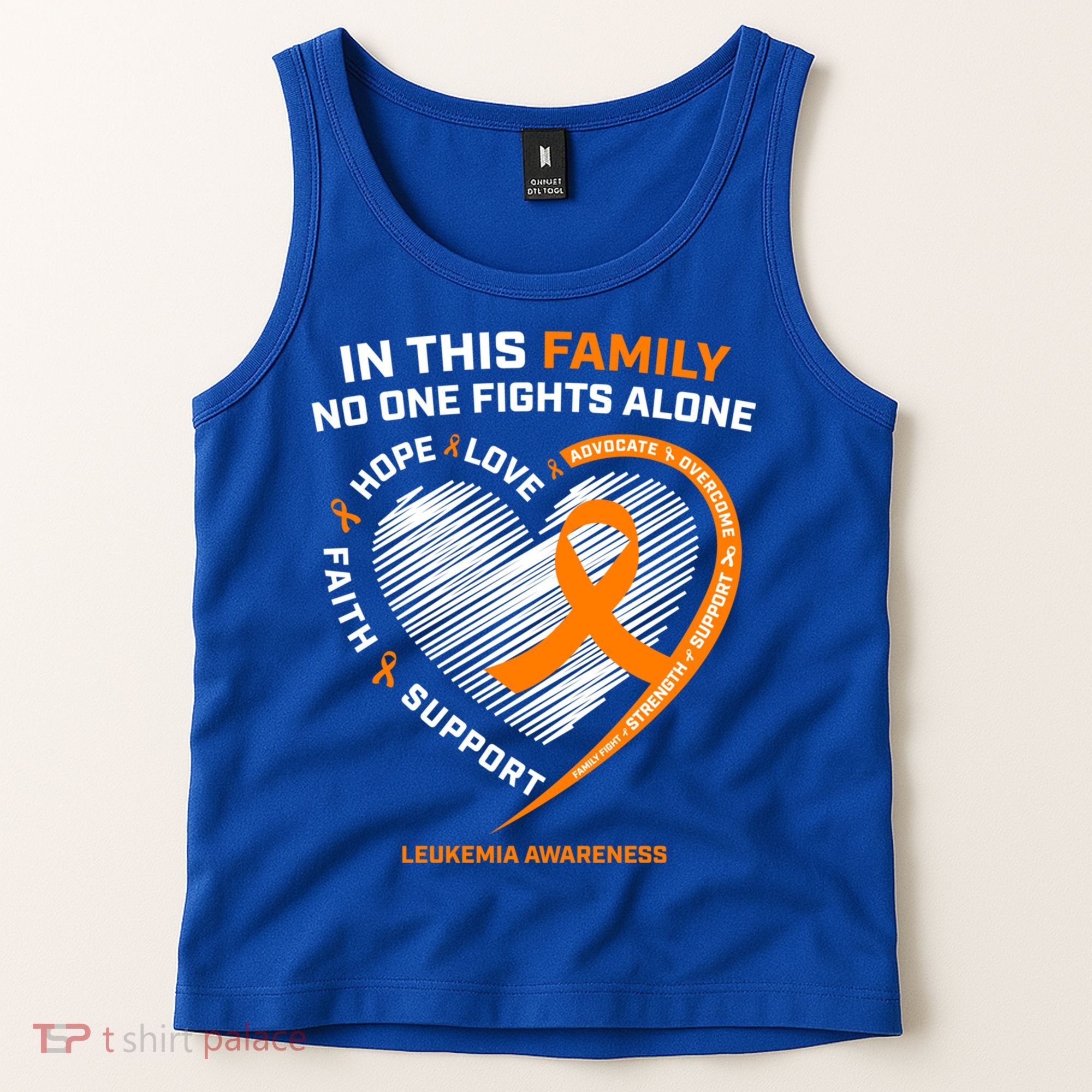 Family Fight Leukemia Awareness Products Gift Funny Gift Tank Top