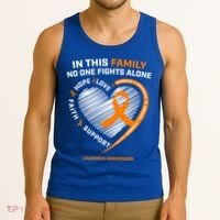 Family Fight Leukemia Awareness Products Gift Funny Gift Tank Top thumb 3