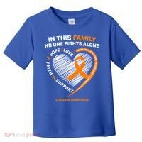 Family Fight Leukemia Awareness Products Gift Funny Gift Toddler T-Shirt thumb 0
