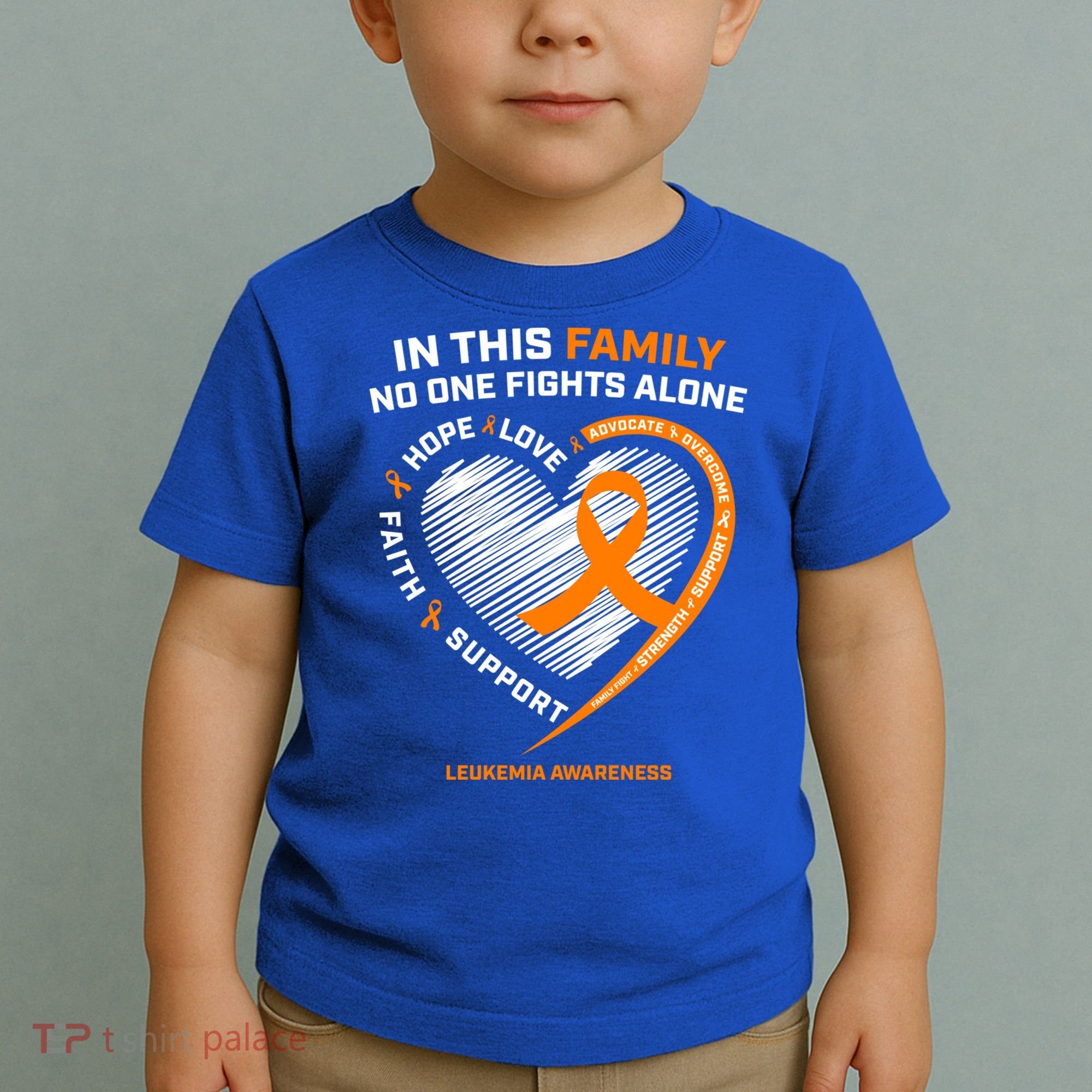 Family Fight Leukemia Awareness Products Gift Funny Gift Toddler T-Shirt