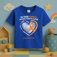 Family Fight Leukemia Awareness Products Gift Funny Gift Toddler T-Shirt thumb 3