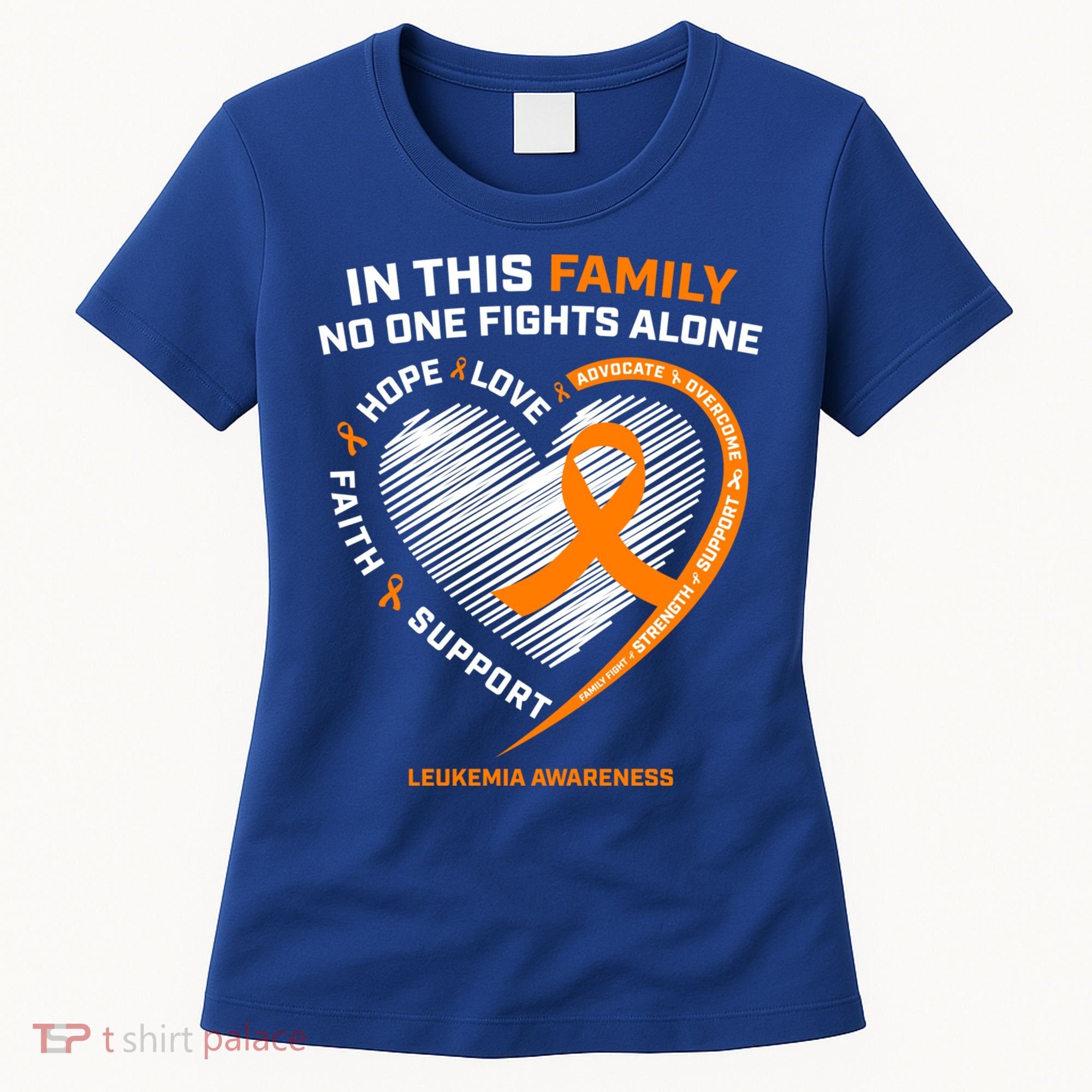 Family Fight Leukemia Awareness Products Gift Funny Gift Women's T-Shirt
