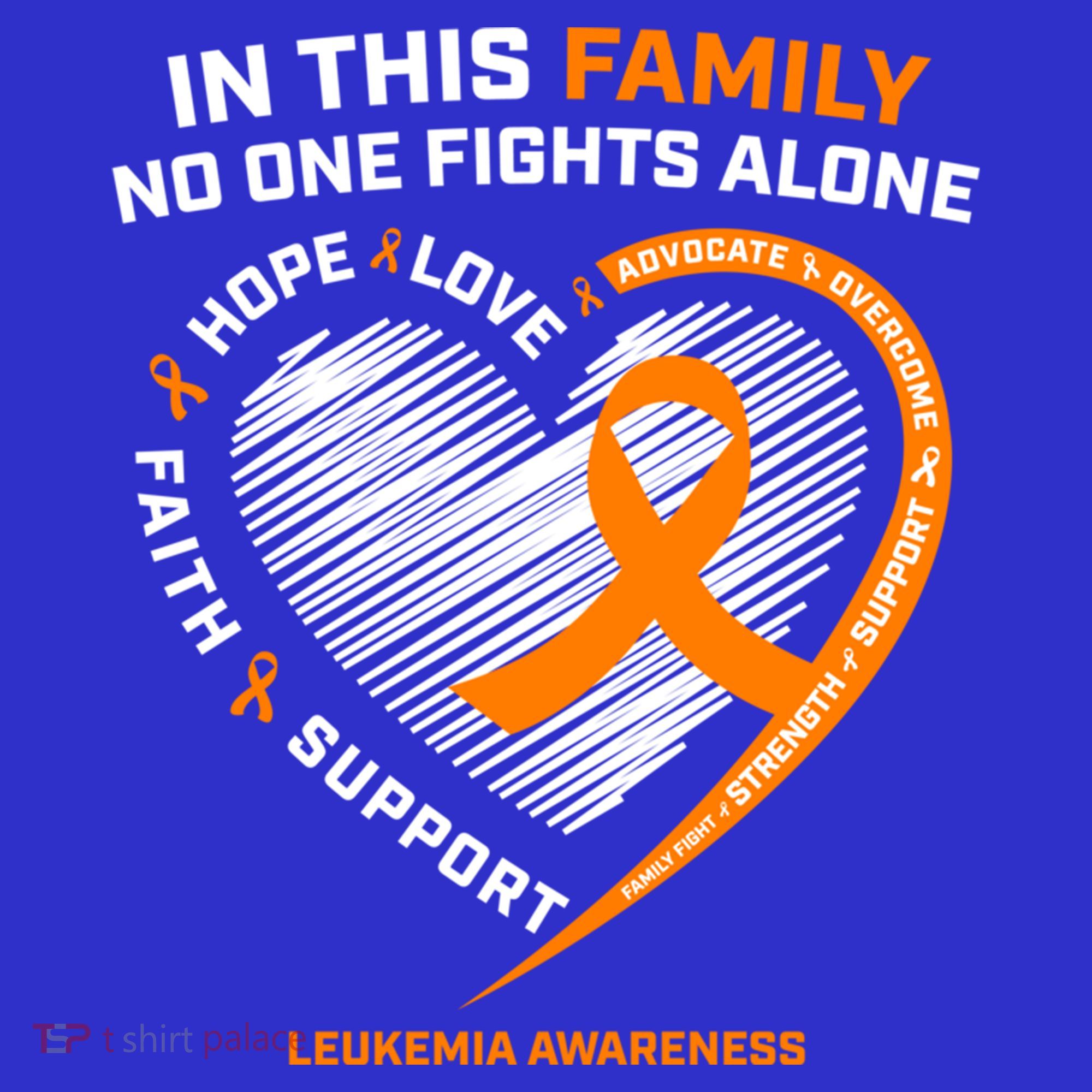 Family Fight Leukemia Awareness Products Gift Funny Gift Women's T-Shirt