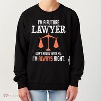 Funny Future Lawyer Law School Student Gift Women's Sweatshirt thumb 0