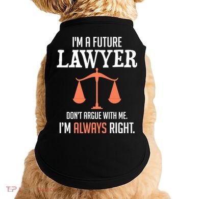 Funny Future Lawyer Law School Student Gift Doggie Tank