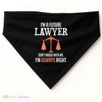 Funny Future Lawyer Law School Student Gift USA-Made Doggie Bandana thumb 0