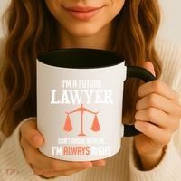 Funny Future Lawyer Law School Student Gift Coffee Mug thumb 3