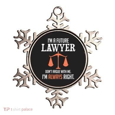 Funny Future Lawyer Law School Student Gift Ornament