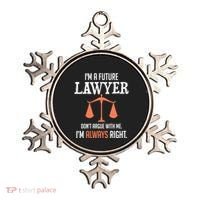 Funny Future Lawyer Law School Student Gift Ornament thumb 0