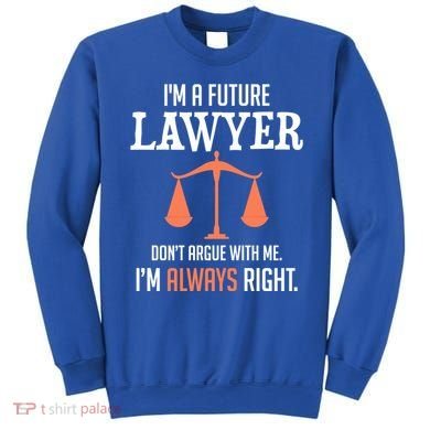 Funny Future Lawyer Law School Student Gift Sweatshirt
