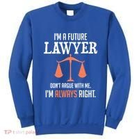 Funny Future Lawyer Law School Student Gift Sweatshirt thumb 0
