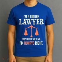 Funny Future Lawyer Law School Student Gift T-Shirt thumb 3
