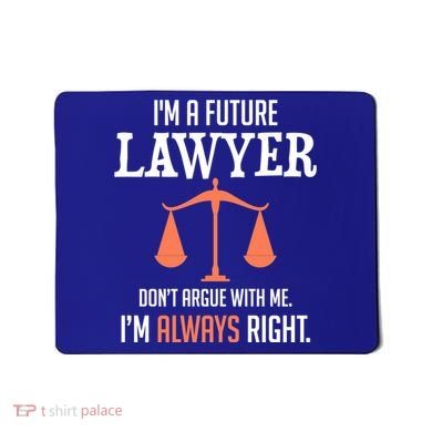 Funny Future Lawyer Law School Student Gift Mousepad